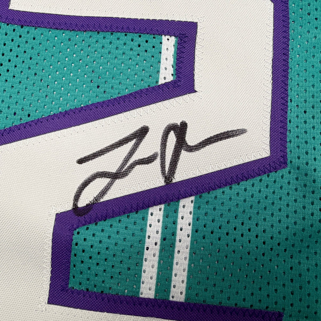 Autographed/Signed Tre Mann Charlotte Teal Basketball Jersey Beckett BAS COA