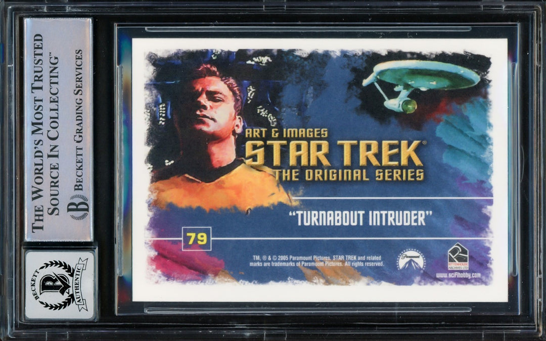 William Shatner Auto 2005 Rittenhouse Art Images Card 79 Star Trek Sig 10