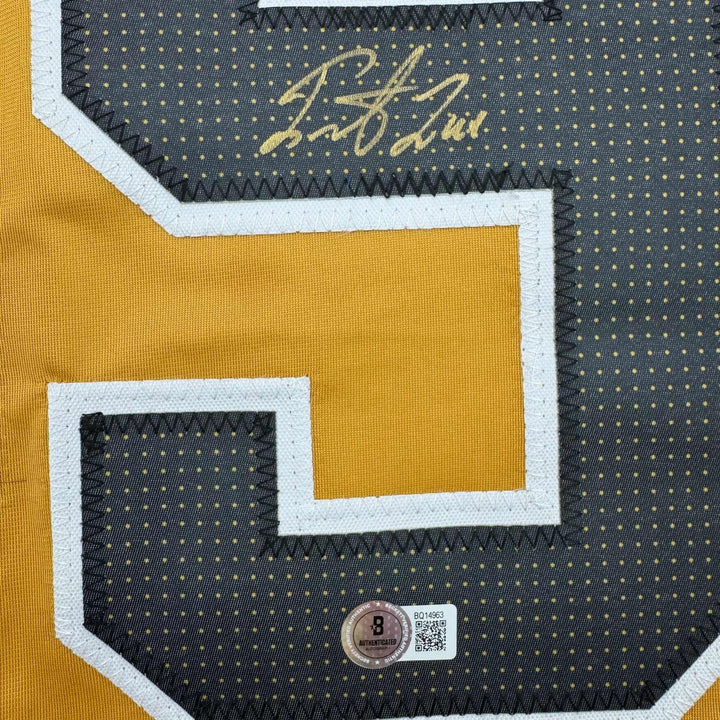 Autographed/Signed Ivan Barbashev Las Vegas Gold Jersey Beckett BAS COA