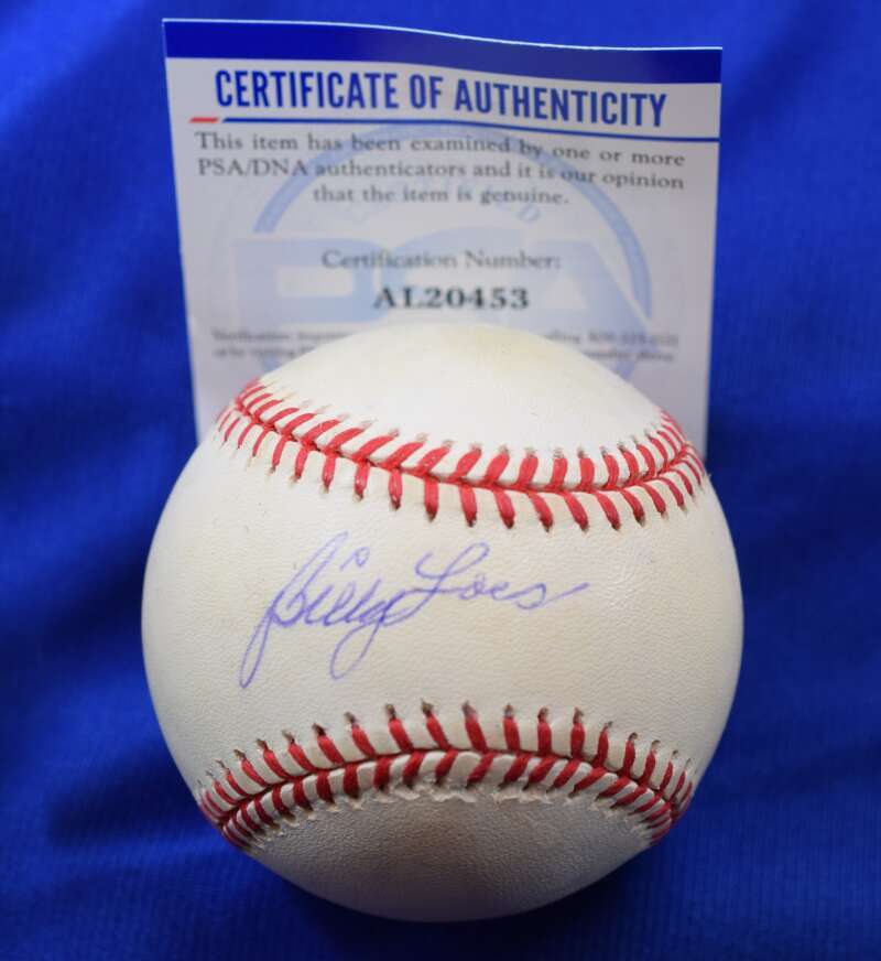 Billy Loes PSA DNA Coa Autograph National League ONL Signed Baseball