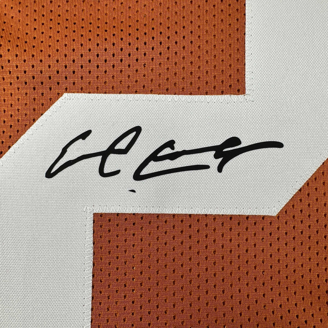 Facsimile Autographed Earl Campbell Texas Orange Reprint Jersey Size Men's XL