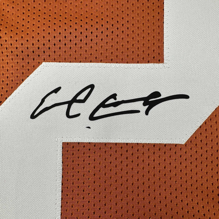 Facsimile Autographed Earl Campbell Texas Orange Reprint Jersey Size Men's XL