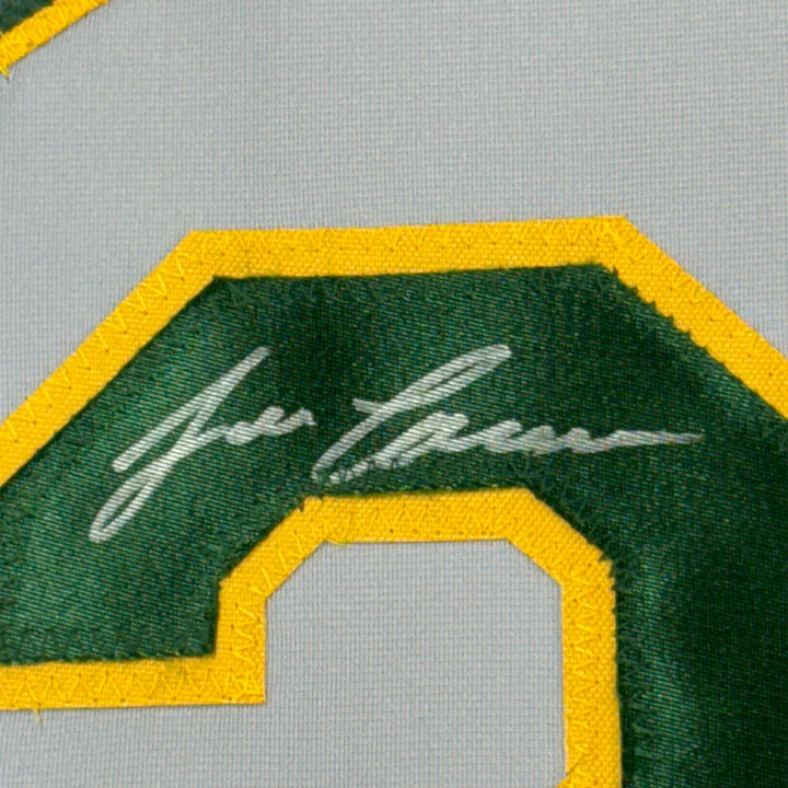 FRAMED Autographed/Signed JOSE CANSECO 33x42 Oakland Grey Jersey JSA COA Auto