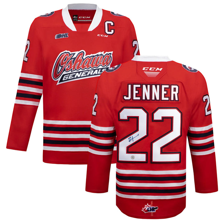 Boone Jenner Autographed Oshawa Generals CCM CHL Jersey