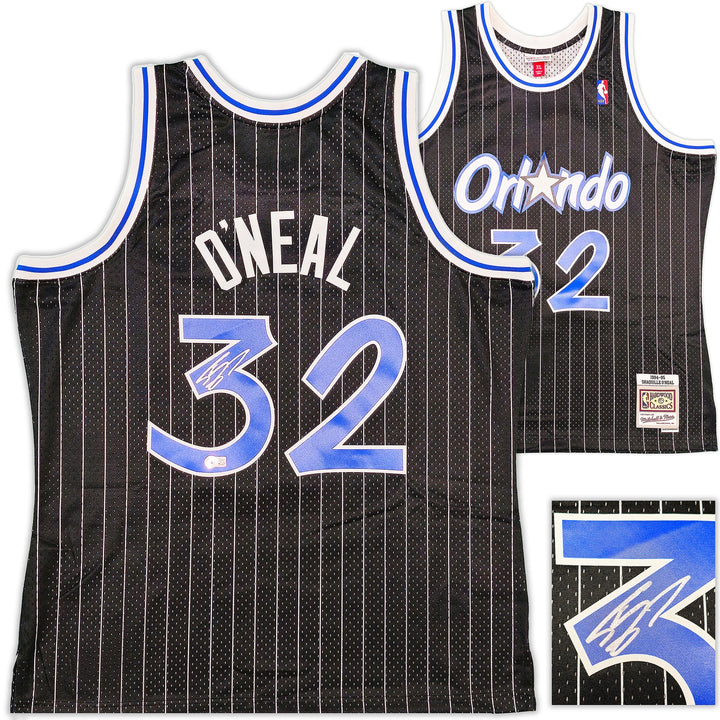 Magic Shaquille ONeal Auto Black Auth Mitchell Ness 94-95 Swingman Jersey XL BAS
