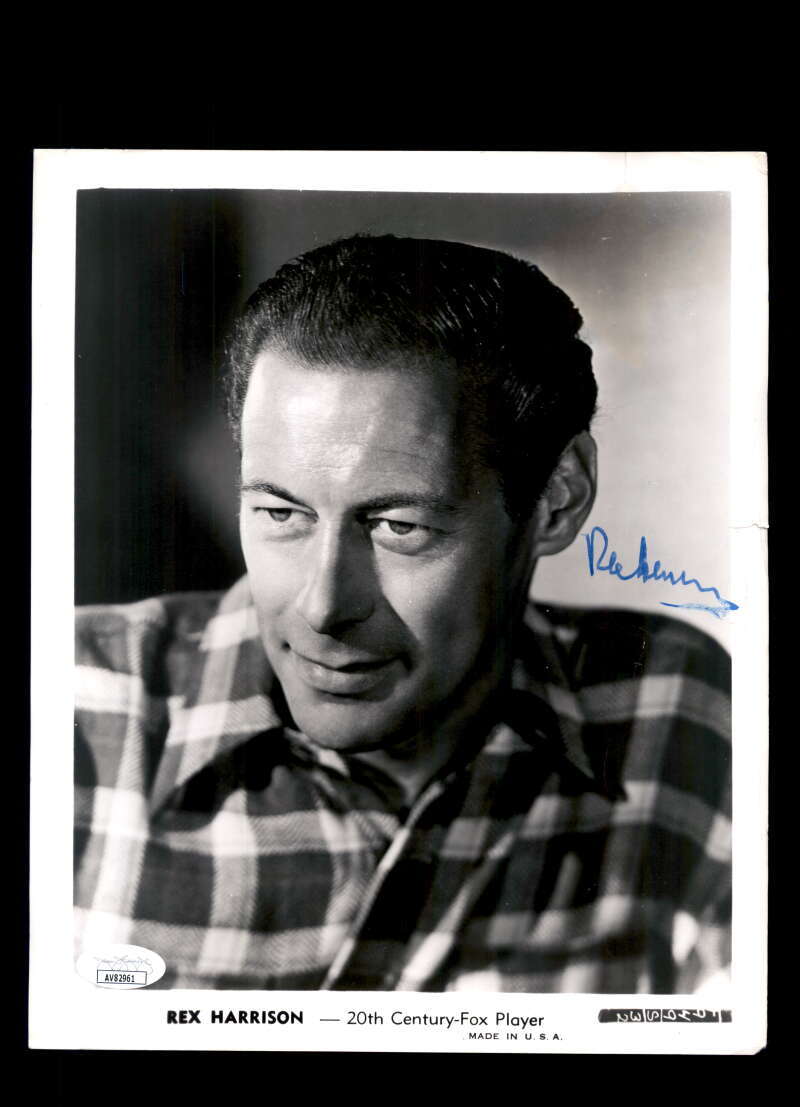 Rex Harrison JSA Coa Signed 8x10 Photograph Autograph