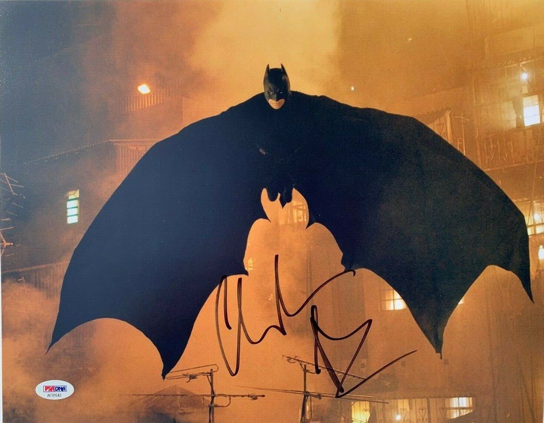 CHRISTIAN BALE SIGNED AUTOGRAPHED BATMAN 11X14 PHOTO THE DARK KNIGHT PSA/DNA #5