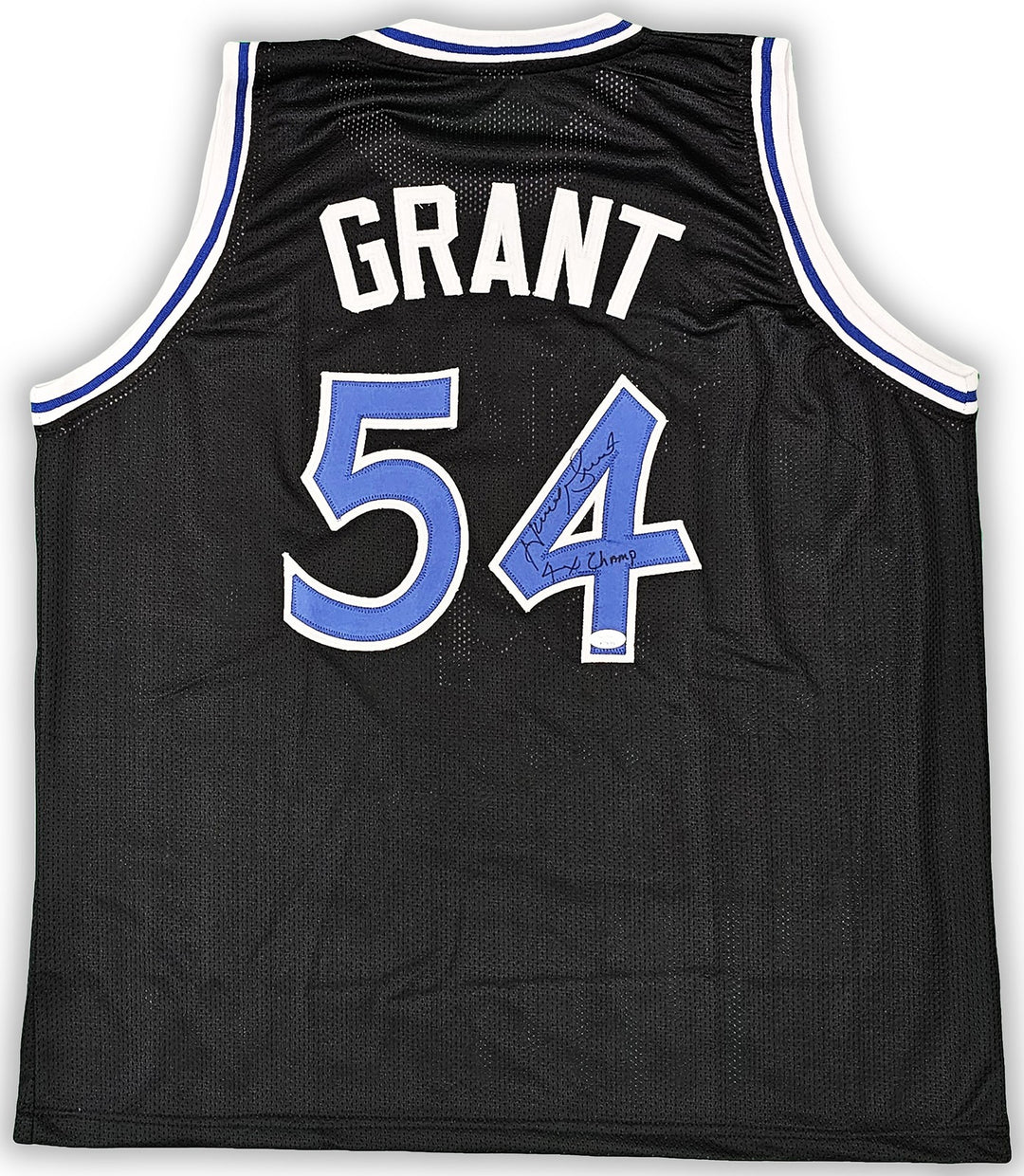 Orlando Magic Horace Grant Autographed Signed Black Jersey "4x Champs" JSA