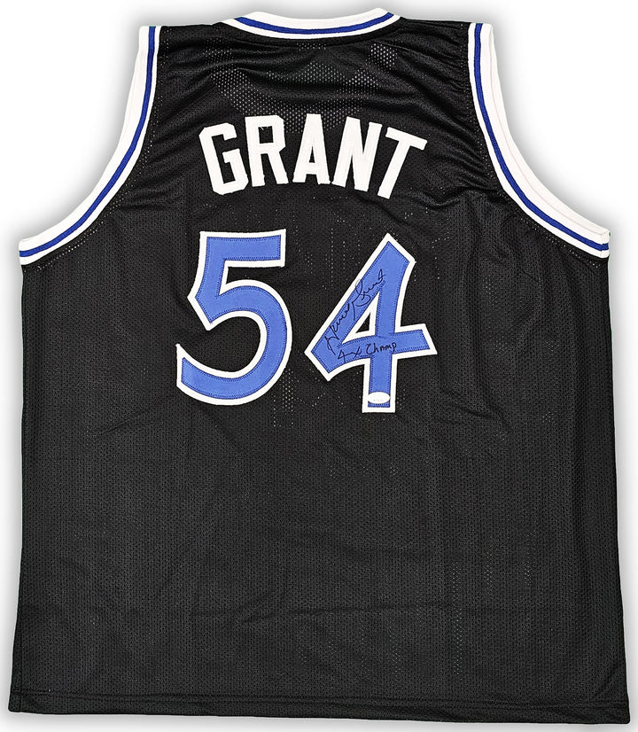Orlando Magic Horace Grant Autographed Signed Black Jersey "4x Champs" JSA