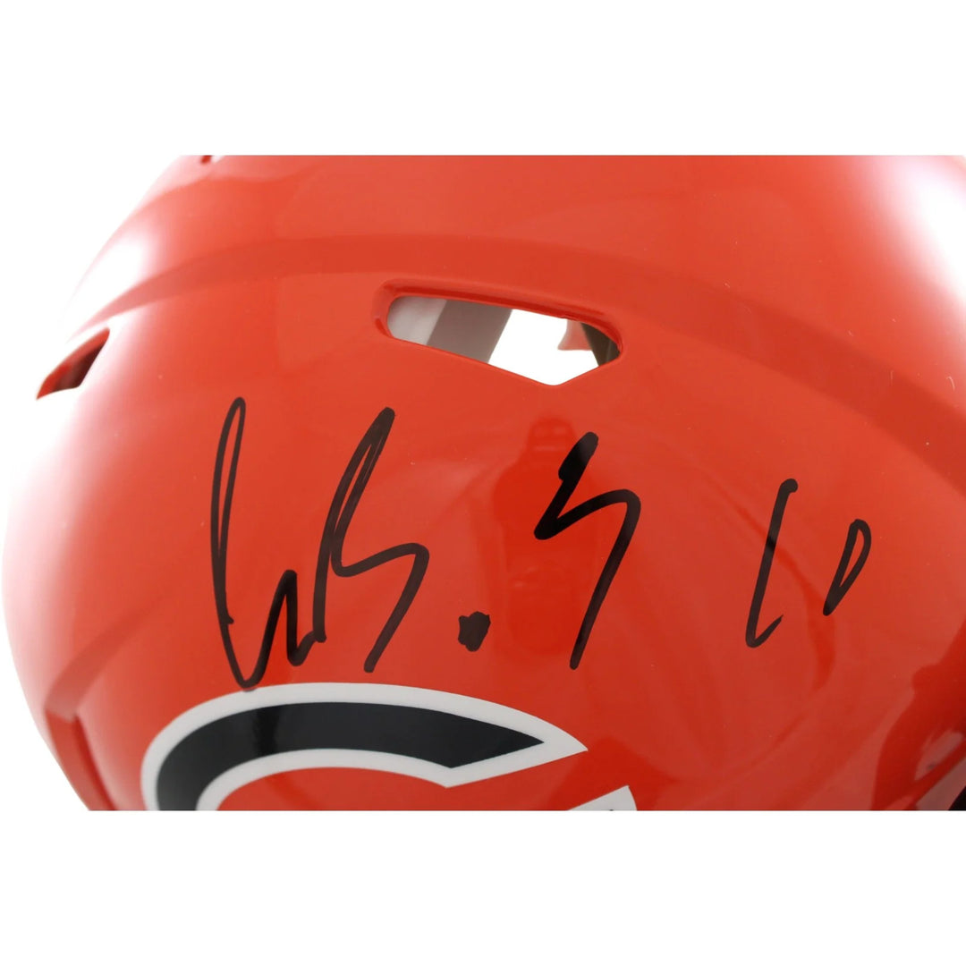 Luther Burden Autographed Chicago Bears 22 Alt Pro Helmet Beckett WIT 58327