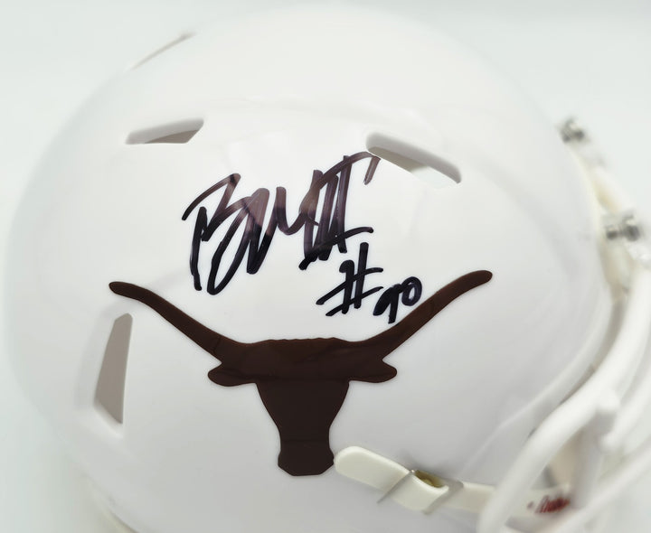 Byron Murphy II Signed Texas Longhorns White Speed Mini Helmet MCS Holo
