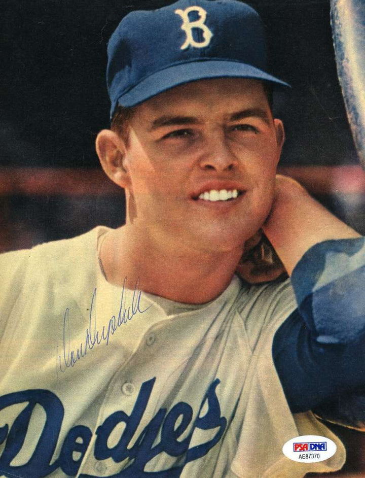 Don Drysdale Psa Dna Coa Hand Signed 60`s 6x9 Photo  Authentic Autograph