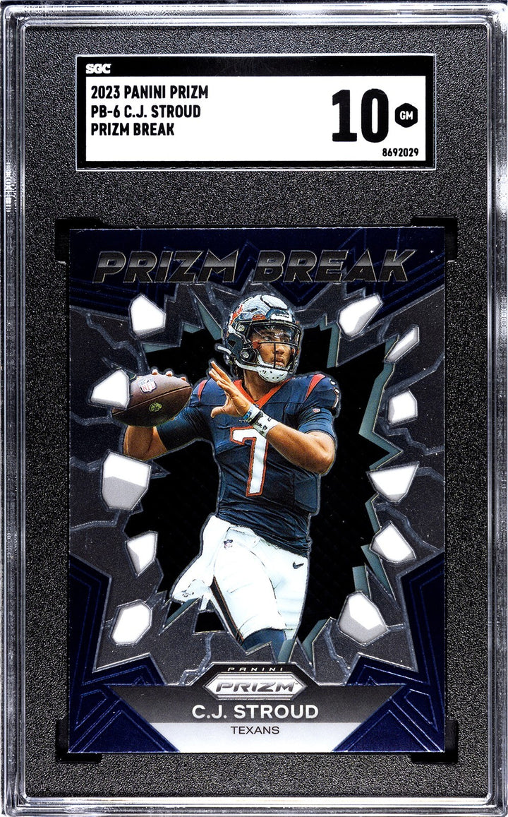 CJ/C.J. Stroud 2023 Panini Prizm Break Rookie Card #PB-6- SGC Graded 10 Gem Mint
