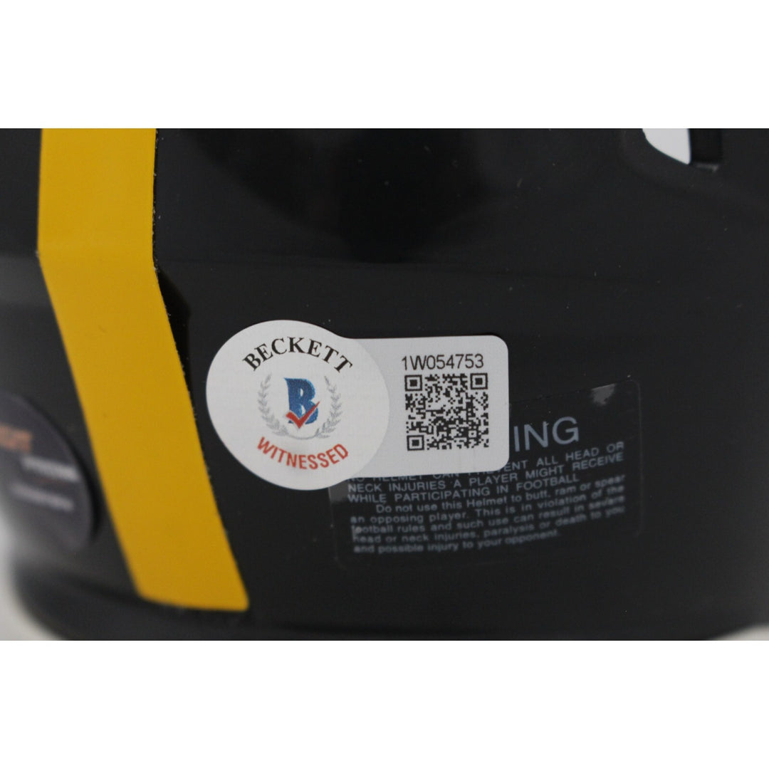 Donnie Shell Signed Pittsburgh Steelers Mini Helmet HOF BAS 44427
