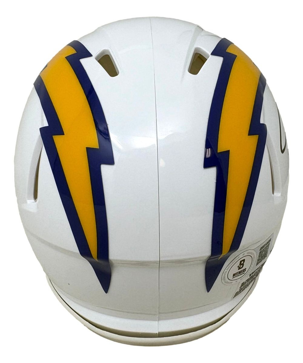 LaDainian Tomlinson Signed San Diego Chargers Color Rush Mini Speed Helmet BAS