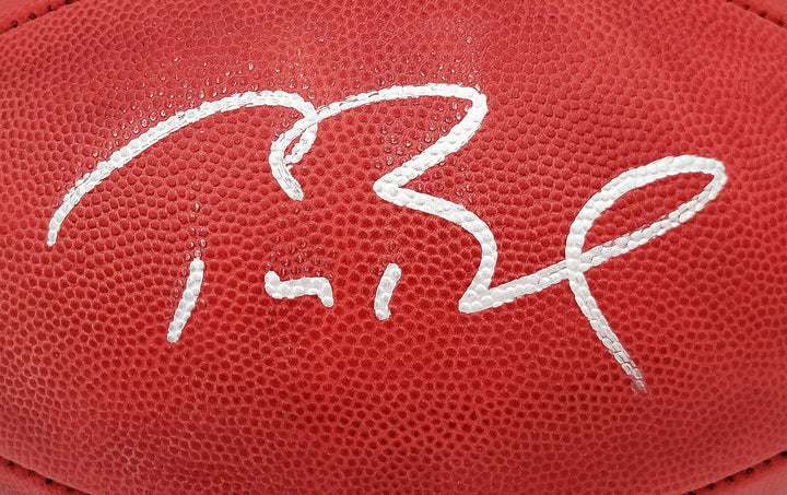 Tom Brady Auto Official NFL Leather SB XXXIX Logo Football Patriots Fanatics
