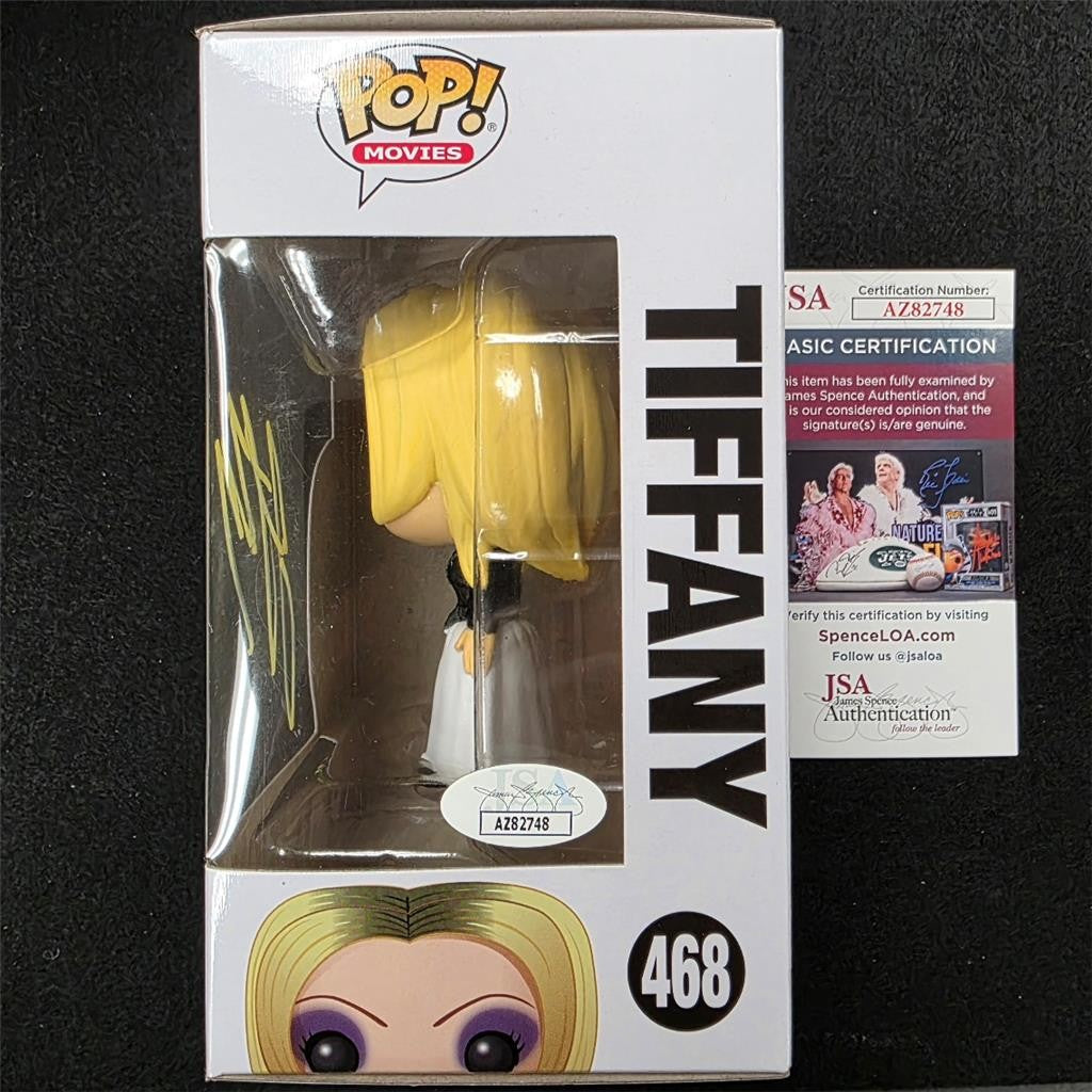 Jennifer Tilly signed Bride of Chucky Tiffany Funko Pop! 468 YLW autograph JSA
