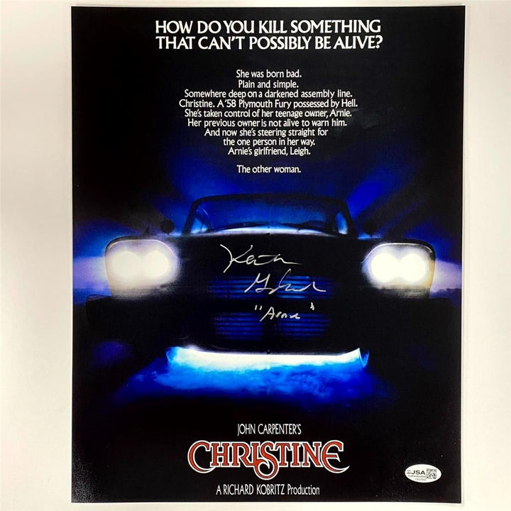 Keith Gordon signed "Arnie" Christine 11x14 Movie Poster Photo autograph ~ JSA