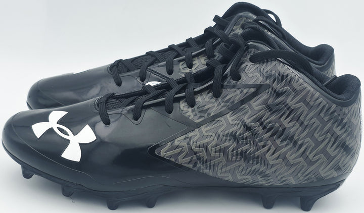 Ernest Jones IV Auto Pair of Black Under Armour Cleats Seahawks Size 10.5