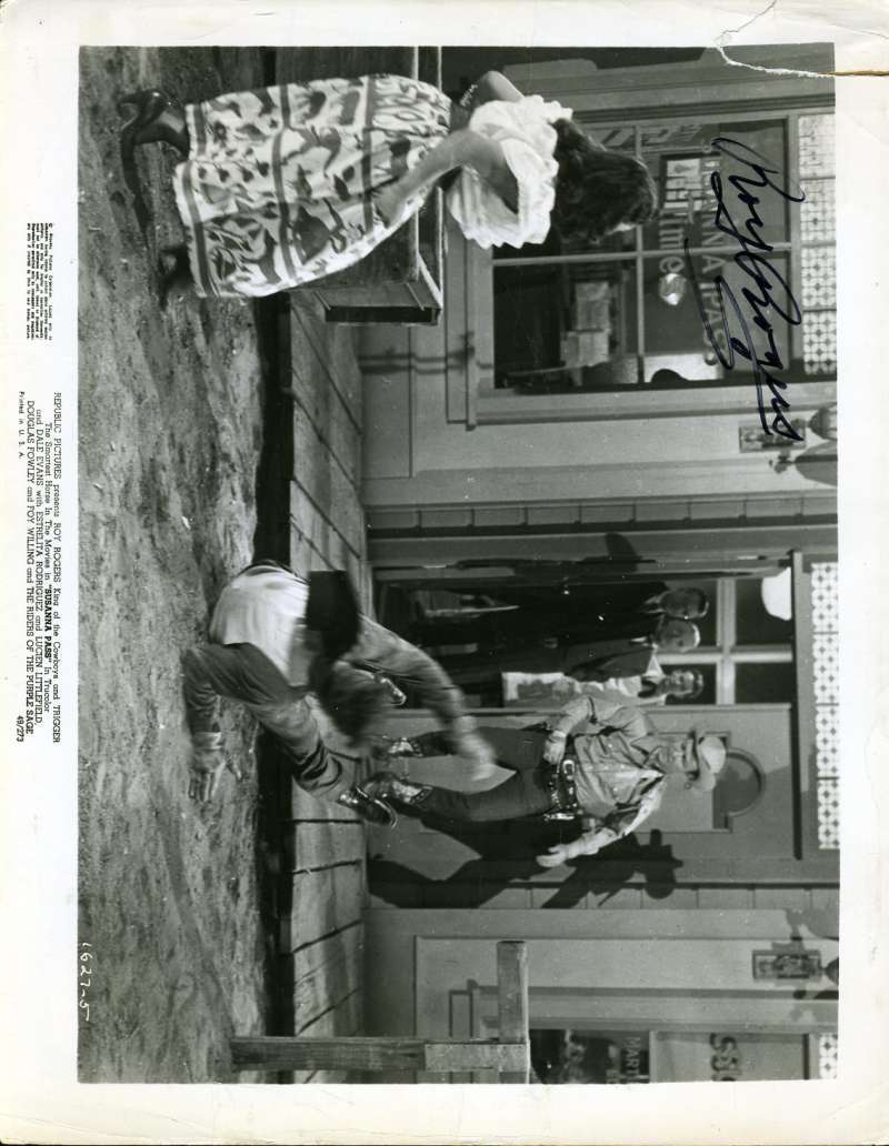 Roy Rogers Hand Signed Jsa Coa 8x10 Photo Autographed Authentic 5