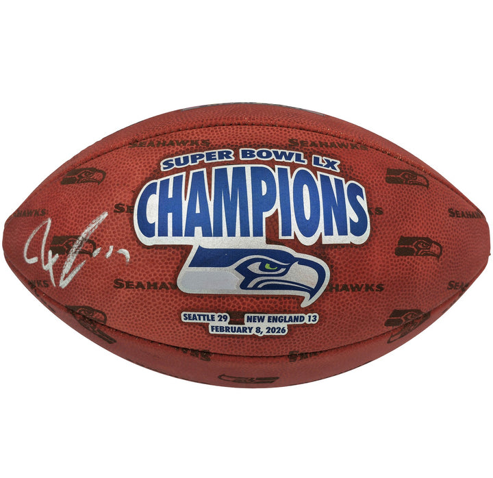 Jaxon Smith-Njigba Signed Seahawks SB LX Logo Leather Football Fanatics