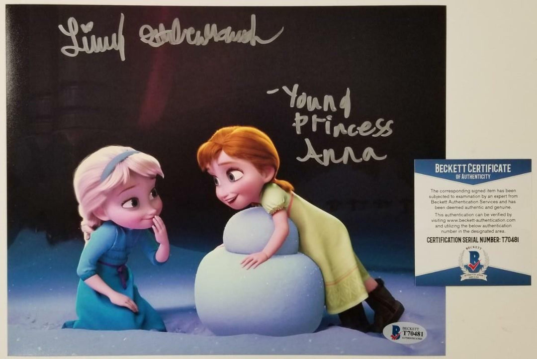 Livvy Stubenrauch signed Frozen 8x10 Photo #2 Young Princess Anna ~ BAS COA