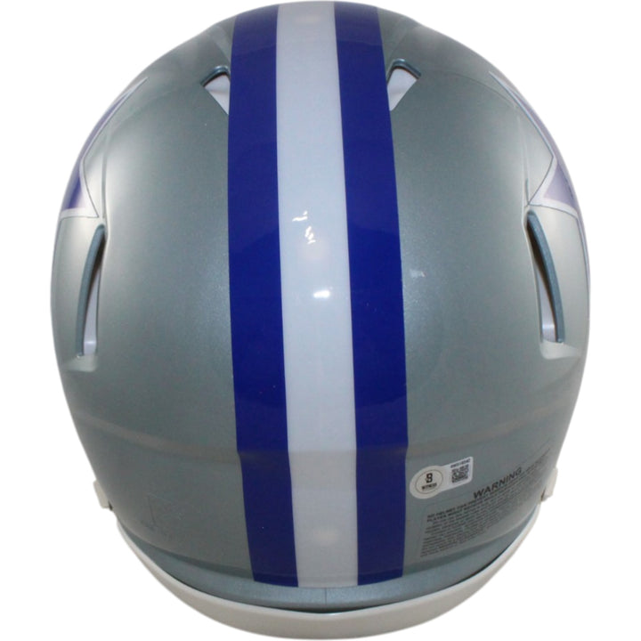 Roger Staubach Autographed Dallas Cowboys Authentic TB Helmet Beckett W 55146