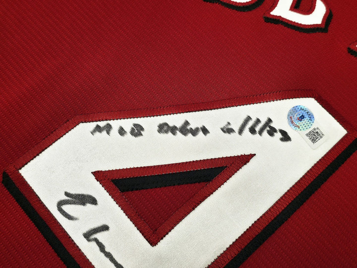 Reds Elly De La Cruz Auto Red Nike Jersey Size XL "MLB Debut 6/6/23" Beckett Wit