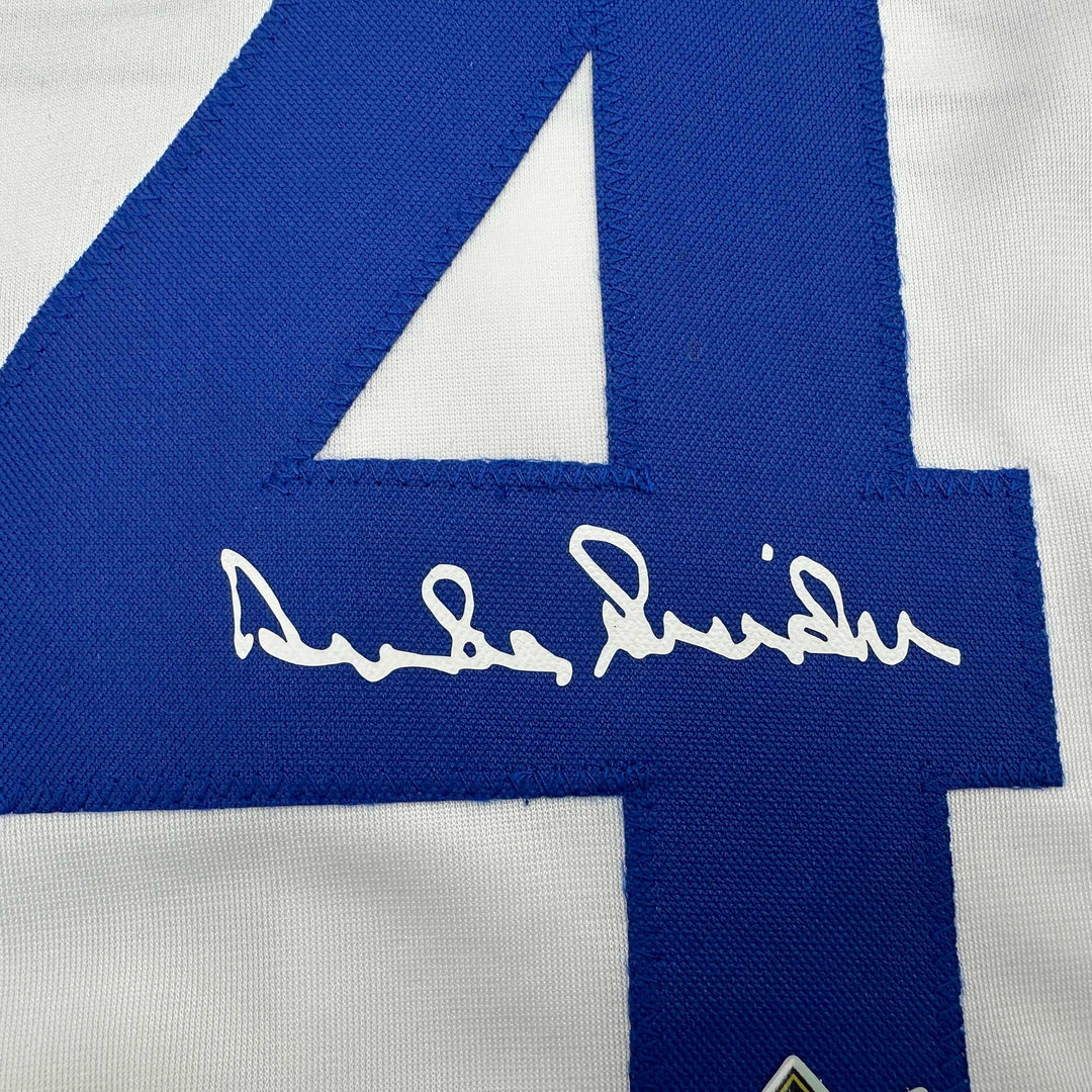 Facsimile Autographed Duke Snider Brooklyn Los Angeles White Reprint Jersey XL