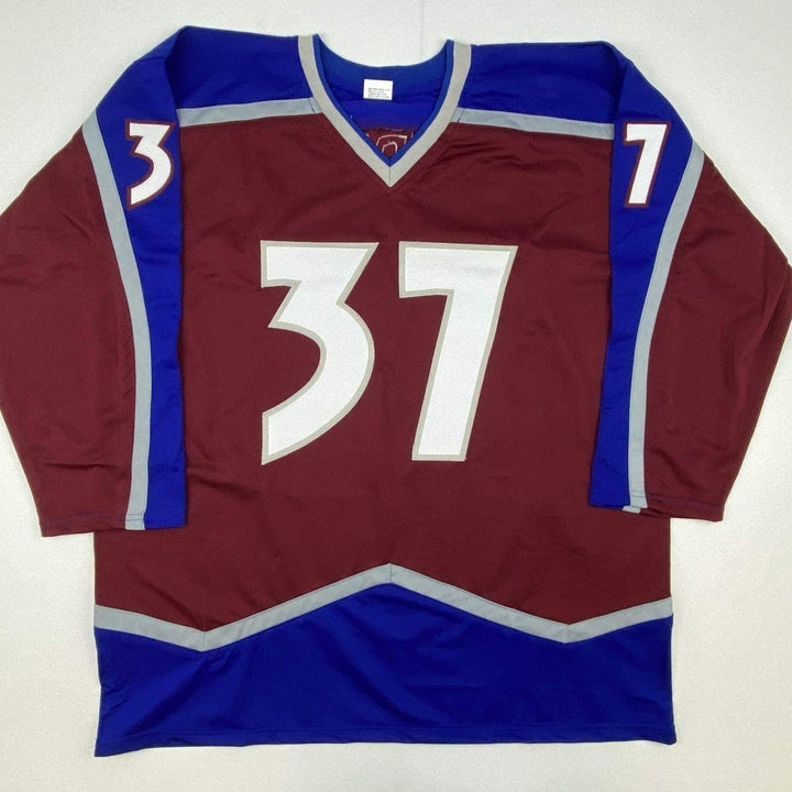 Autographed/Signed JT J.T. Compher Colorado Maroon Jersey PSA/DNA COA