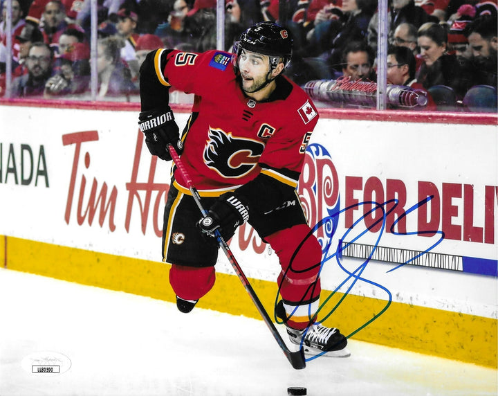 Mark Giordano Autographed 8x10 Photo JSA COA NHL Calgary Flames Captain Signed