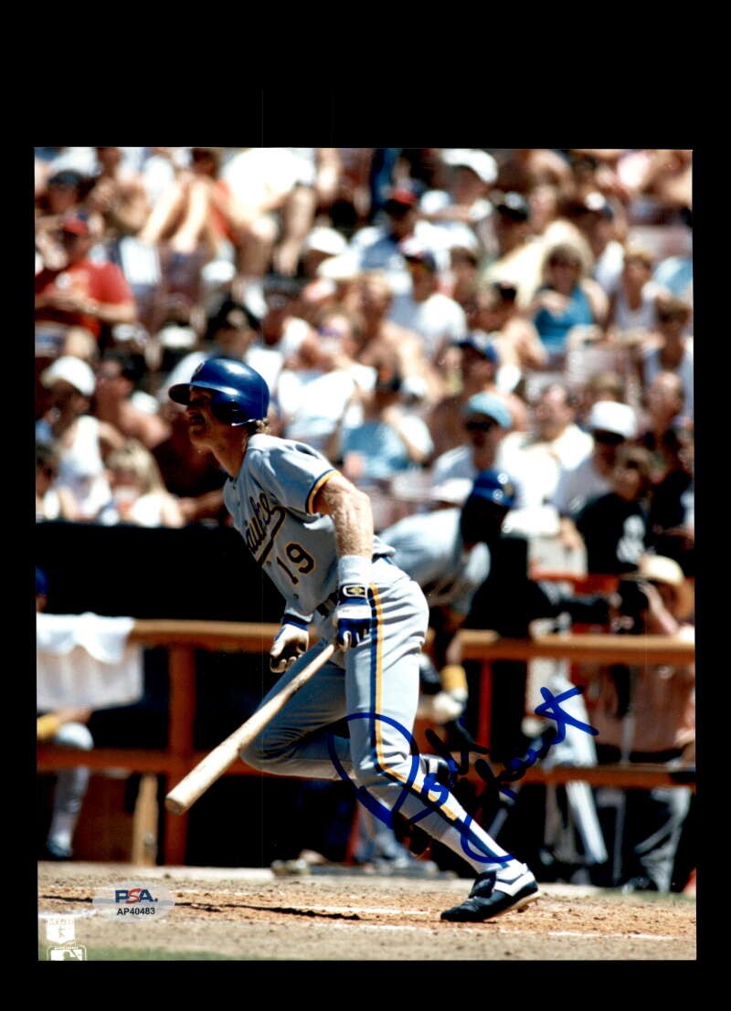 Robin Yount PSA DNA Signed 8x10 Photo Autograph Milwaukee
