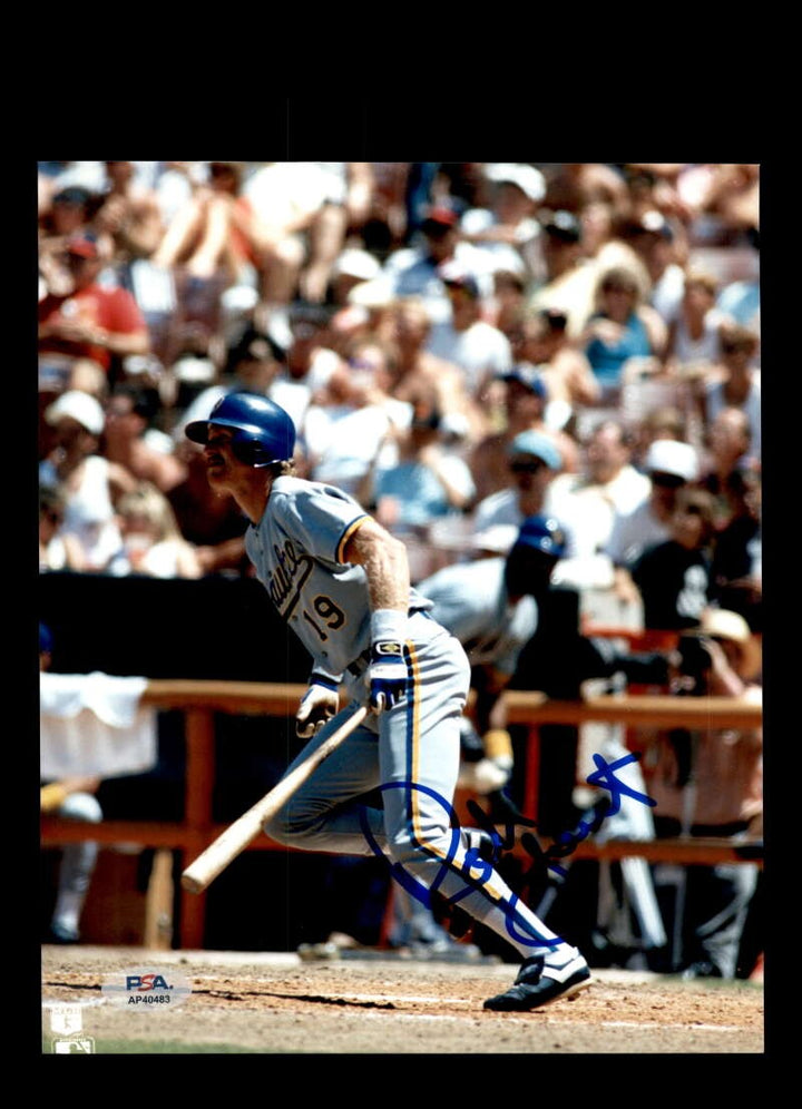 Robin Yount PSA DNA Signed 8x10 Photo Autograph Milwaukee