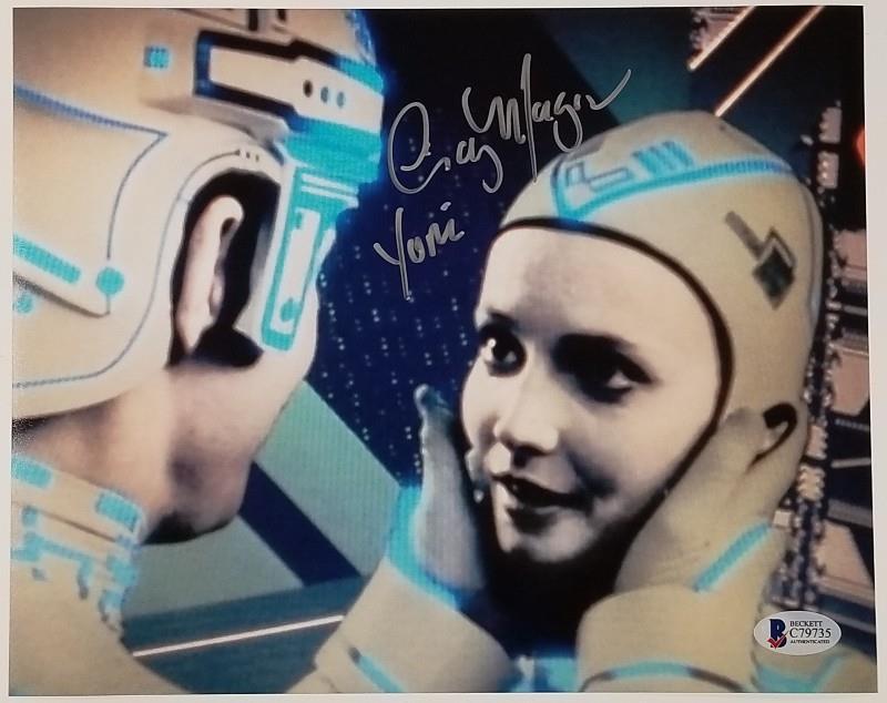 CINDY MORGAN Signed TRON 8x10 Photo "Yori" Autograph #5 ~ Beckett BAS COA