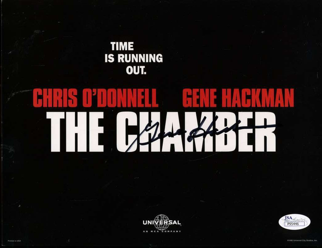 Gene Hackman The Chamber Jsa Coa Hand Signed 8x10 Photo Autographed