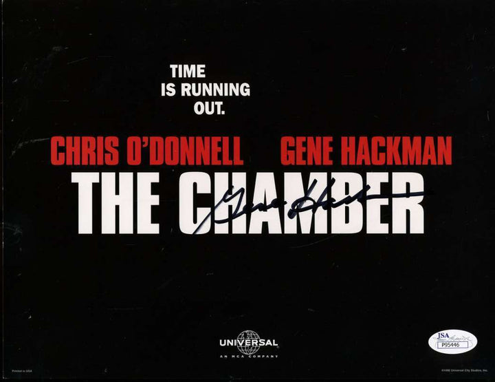Gene Hackman The Chamber Jsa Coa Hand Signed 8x10 Photo Autographed
