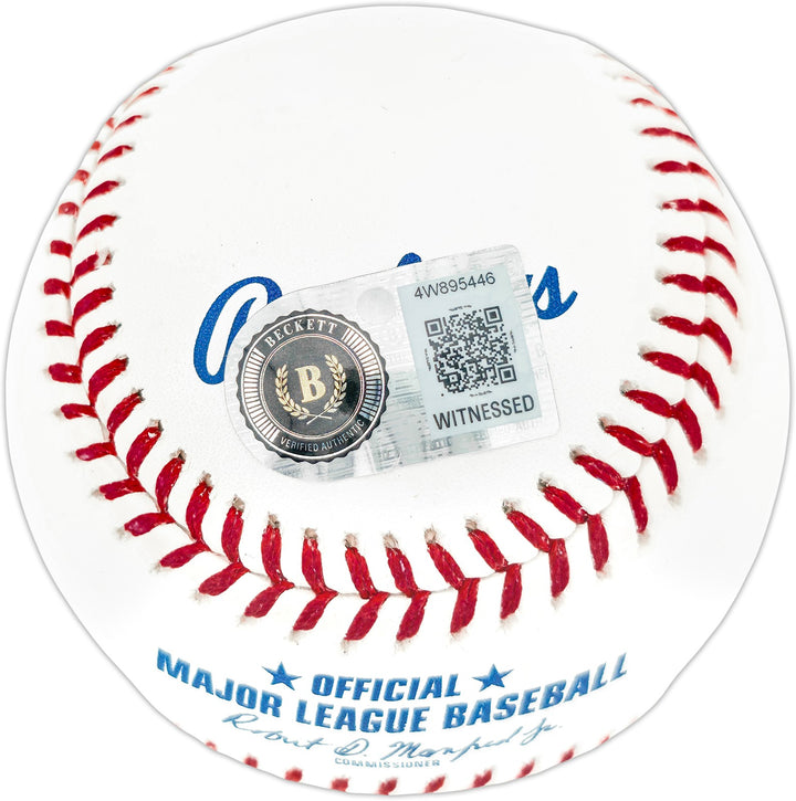 Mark McGwire & Sammy Sosa Signed Official MLB Baseball "98 HR Chase" Beckett Wit