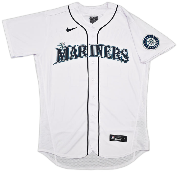 Mariners Julio Rodriguez Auto White Nike Authentic Collection Jersey 48 Beckett