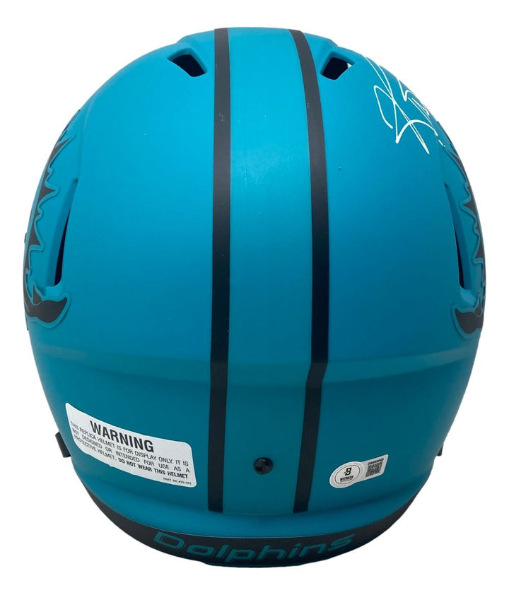 Ricky Williams Signed Dolphins FS Rave Speed Replica Helmet Smoke Everyday BAS
