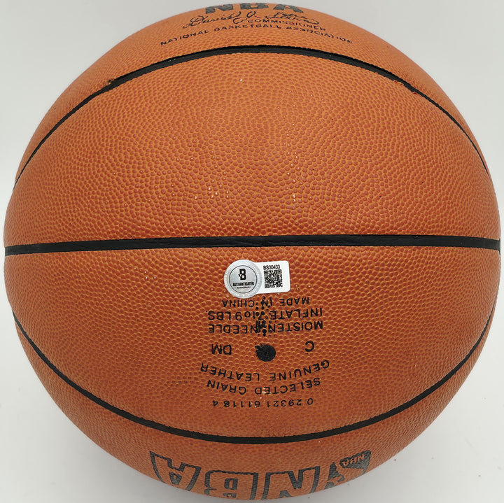 Calvin Murphy Auto Spalding NBA Leather Game Basketball Rockets HOF Beckett 0433