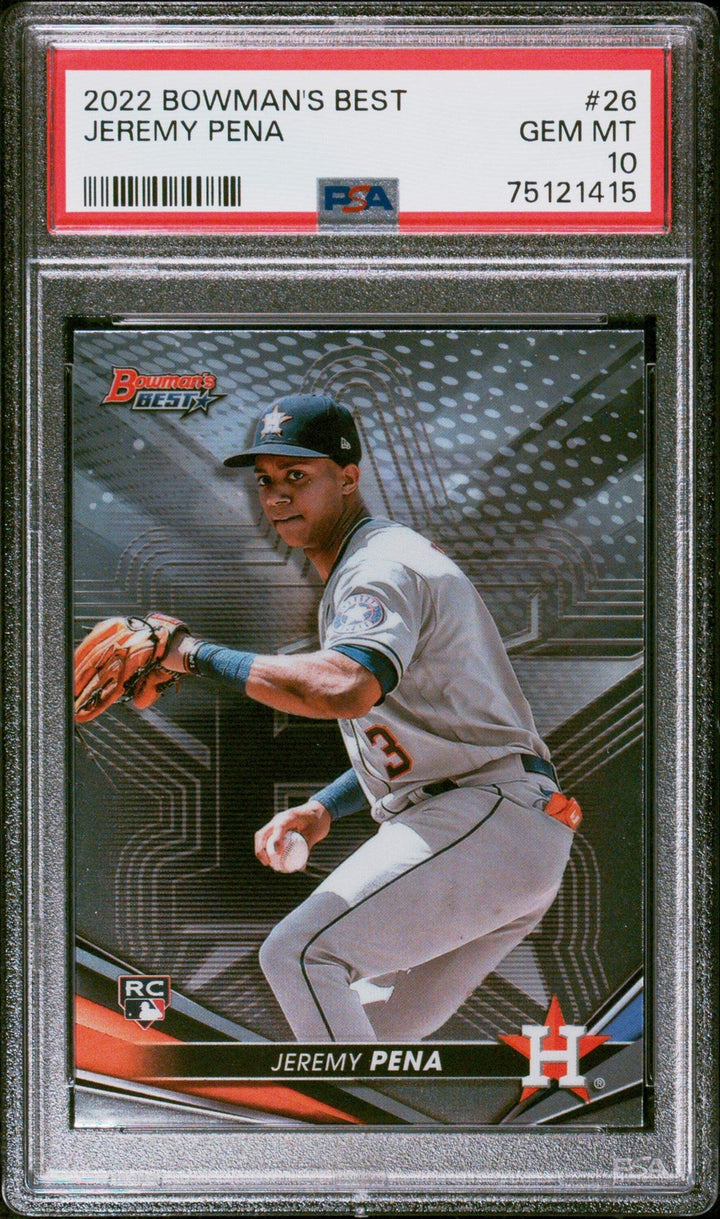 Graded 2022 Topps Bowmans Best Jeremy Pena #26 Rookie RC Baseball Card PSA 10