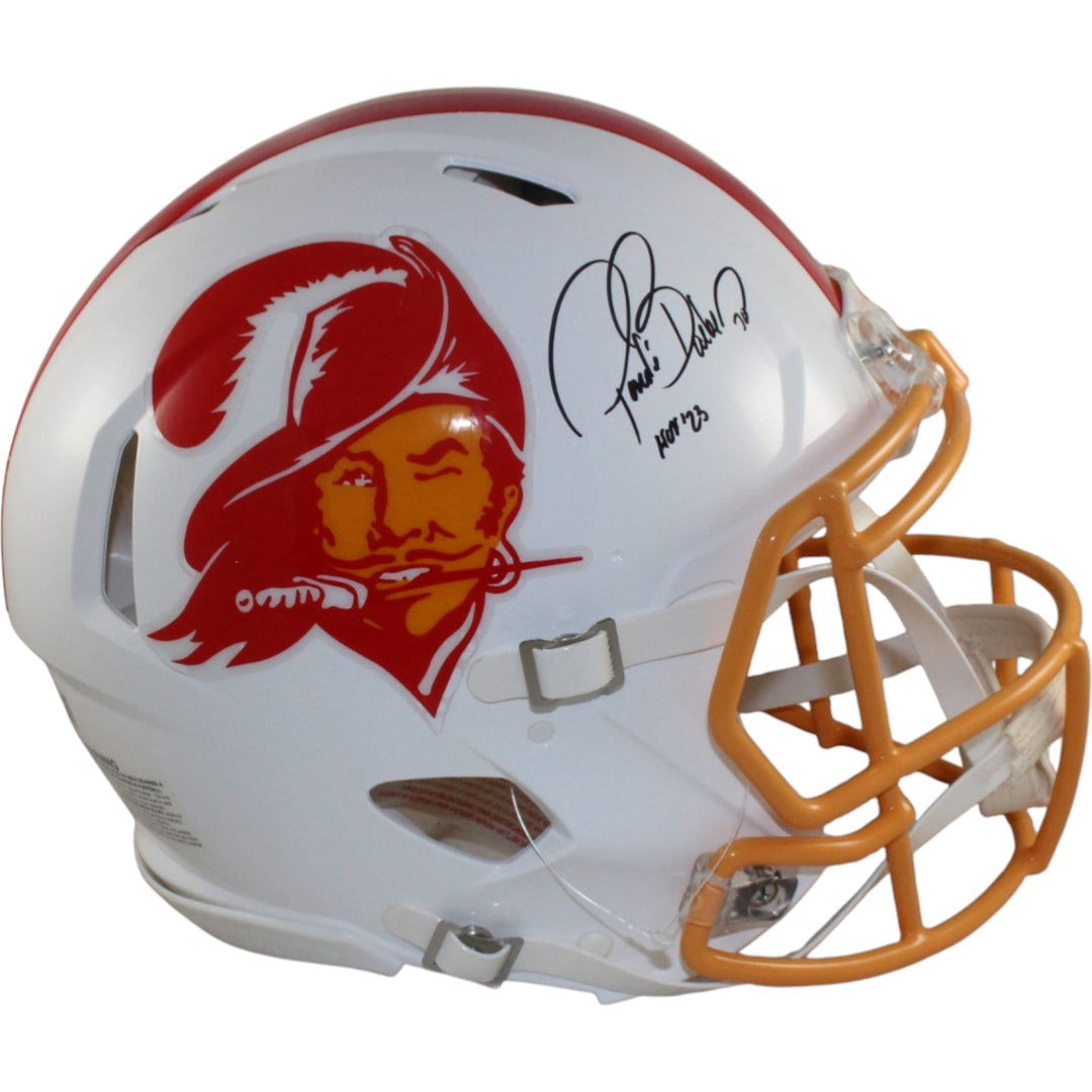 Ronde Barber Autographed Tampa Bay Buccaneers Pro TB Helmet HOF Beckett 55452