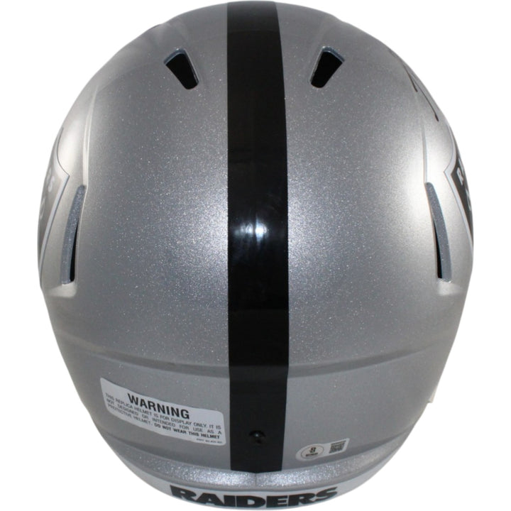 Ashton Jeanty Autographed Las Vegas Raiders F/S Helmet Beckett Witness 55257