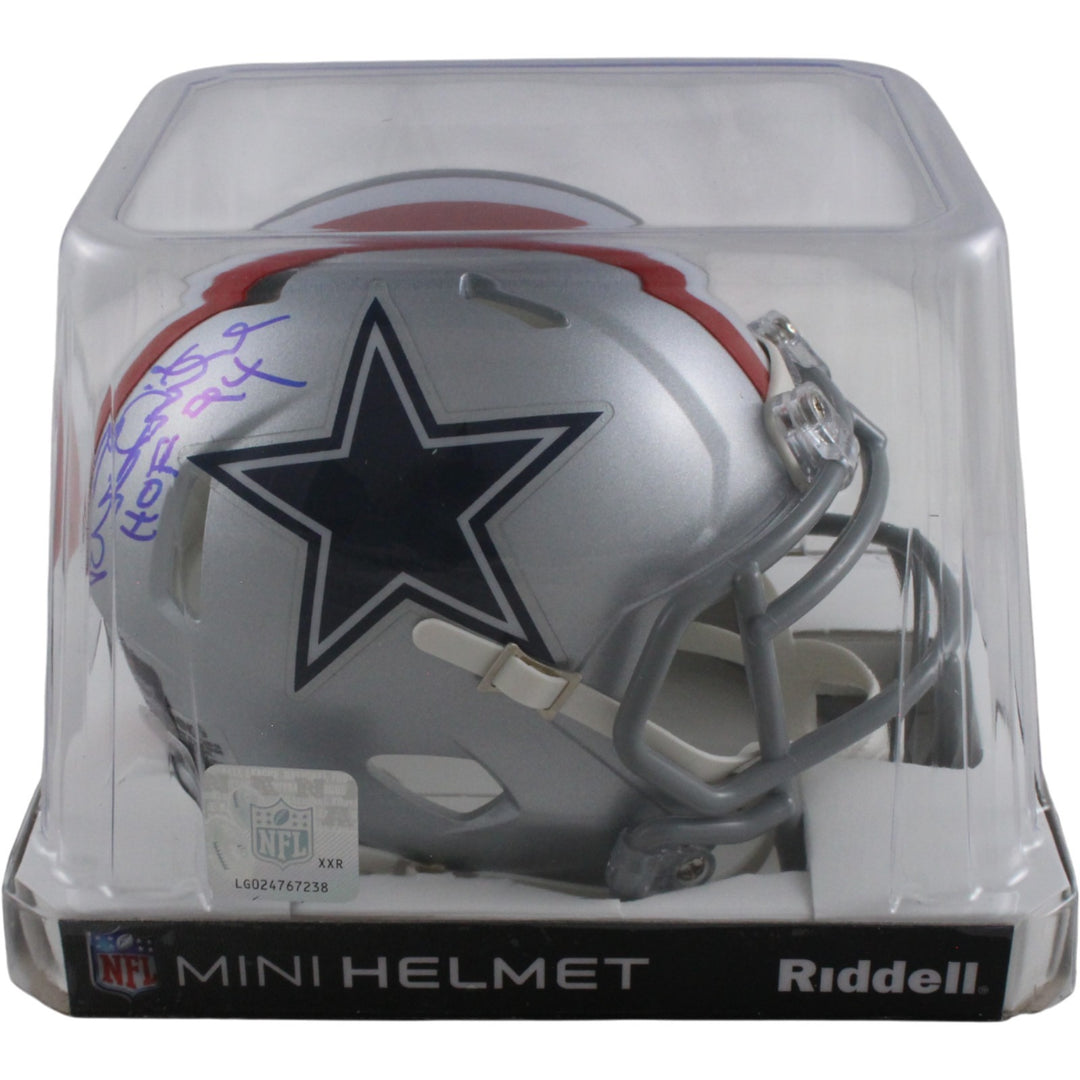 Randy White Autographed Dallas Cowboys 1976 TB Mini Helmet HOF Beckett 54283