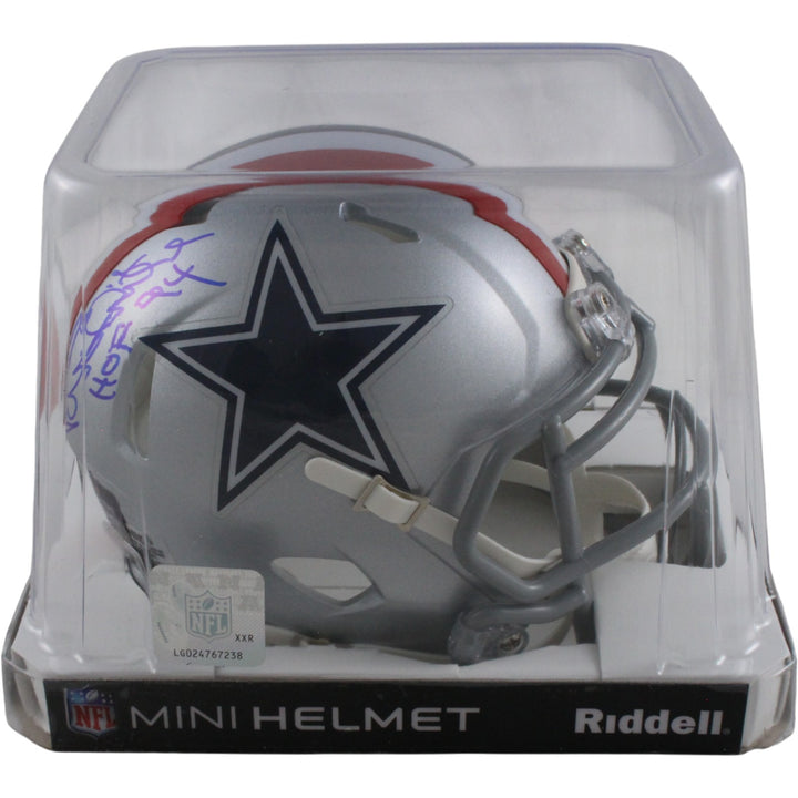 Randy White Autographed Dallas Cowboys 1976 TB Mini Helmet HOF Beckett 54283