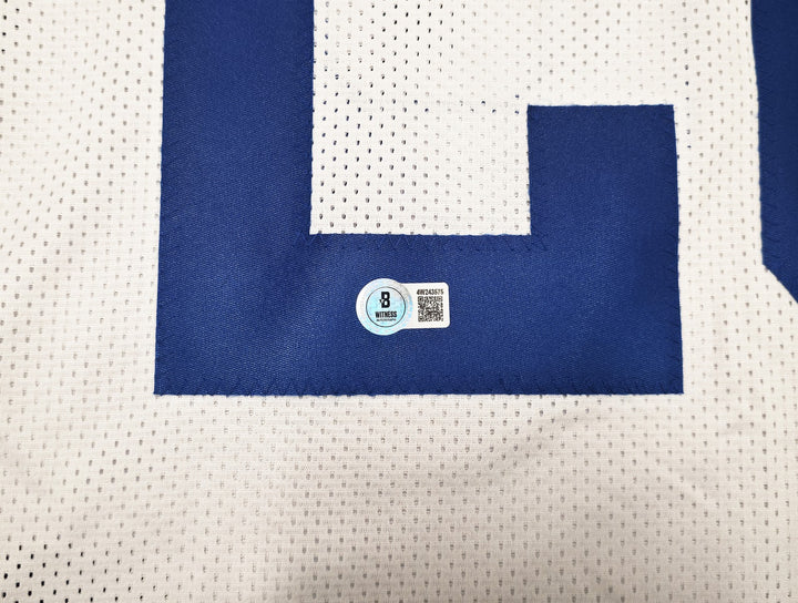 Indianapolis Colts Jonathan Taylor Signed White Jersey Beckett Witness