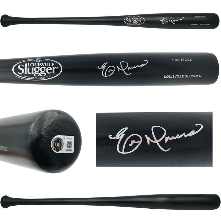 Eric Davis Signed Black Louisville Slugger Pro Stock Bat BAS Witness