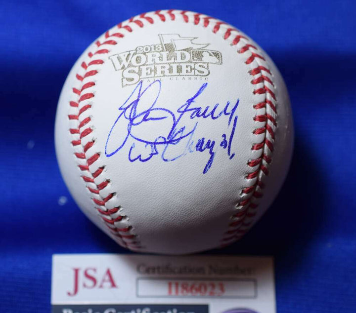 John Farrell JSA Coa autograph 2013 World Series Signed Baseball