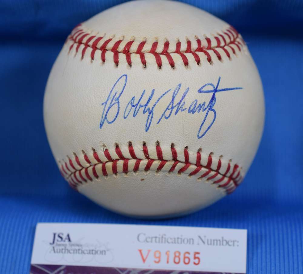 Bobby Shantz Jsa Coa Signed American League Oal Baseball Autograph Authentic