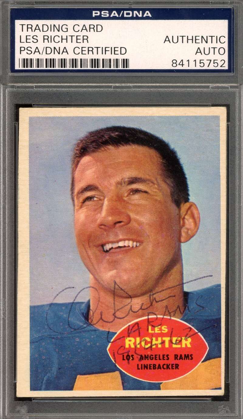 Les Richter PSA DNA Signed 1960 Topps Autograph